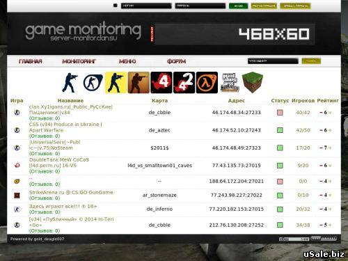 мониторинг серверов games