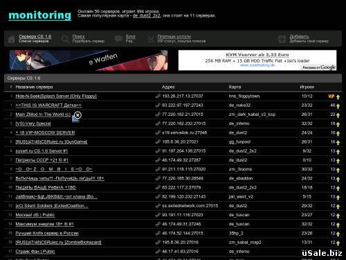 Мониторинг игровых серверов